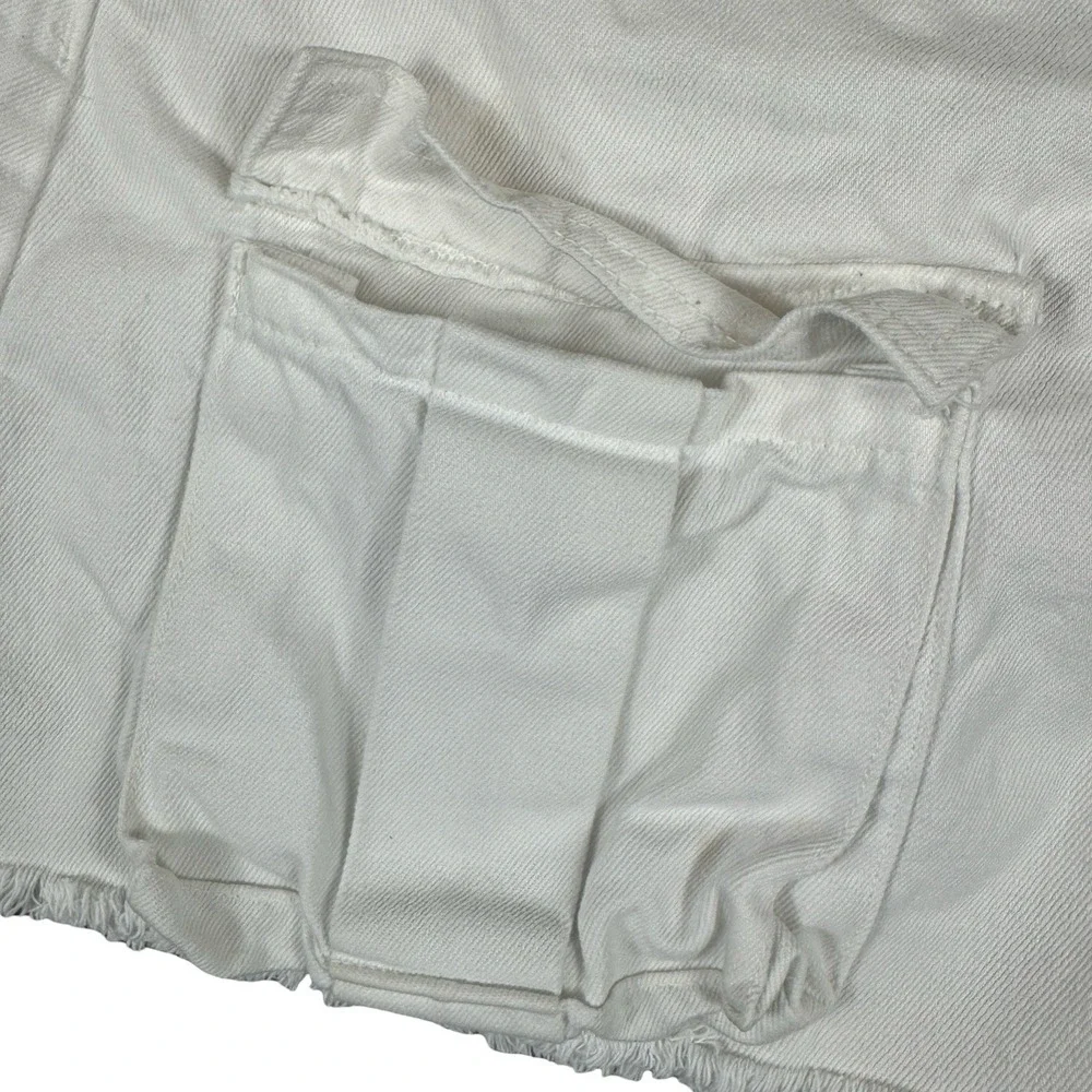 Vintage Denim Tennis White Cargo Skirt With Tennis Ball Pockets Women's Size 10 - Picture 2 of 7